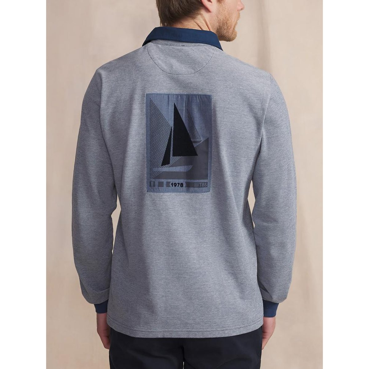 Polo manches longues DANELPOL chambray, TBS