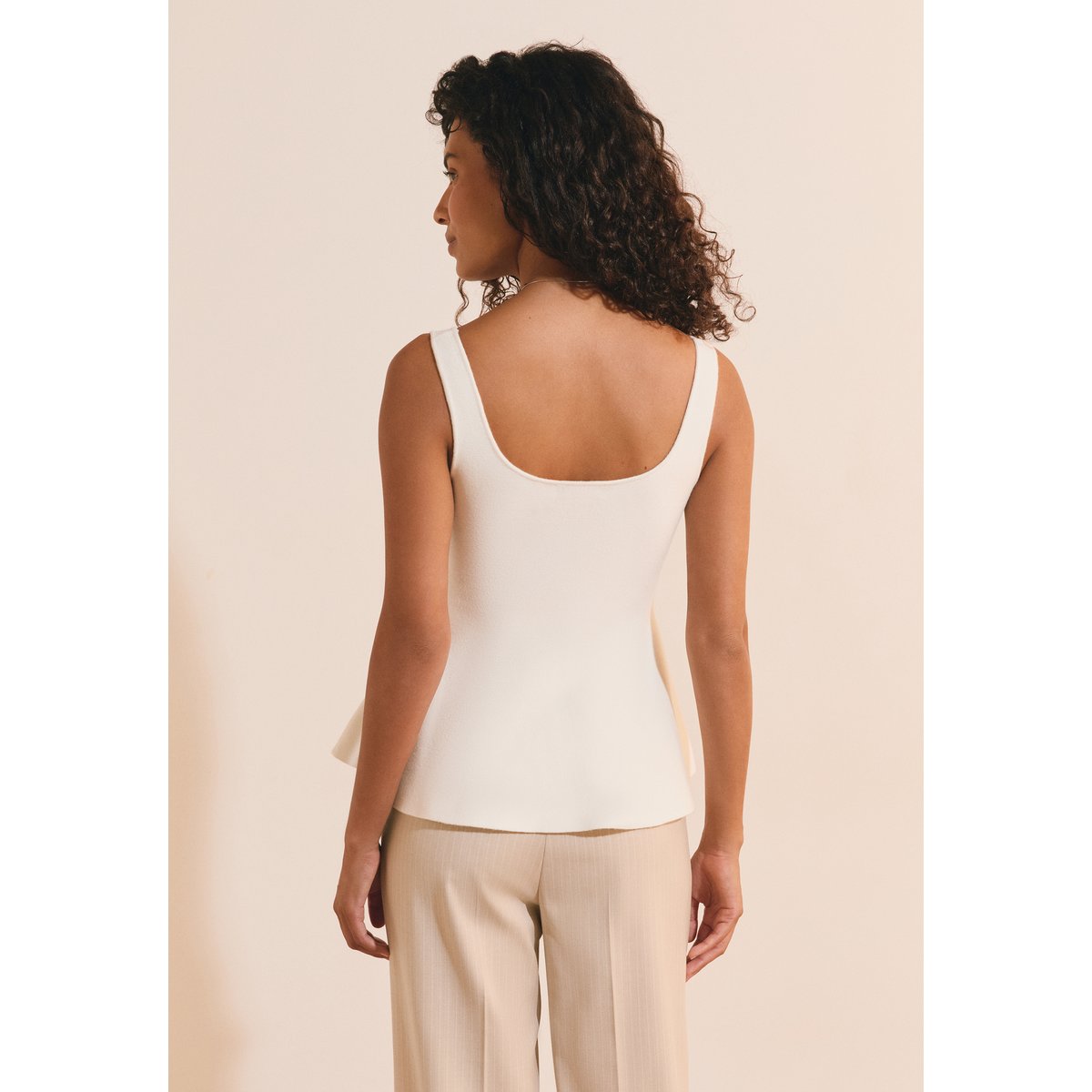 Top en maille COMETA ecru, ETAM