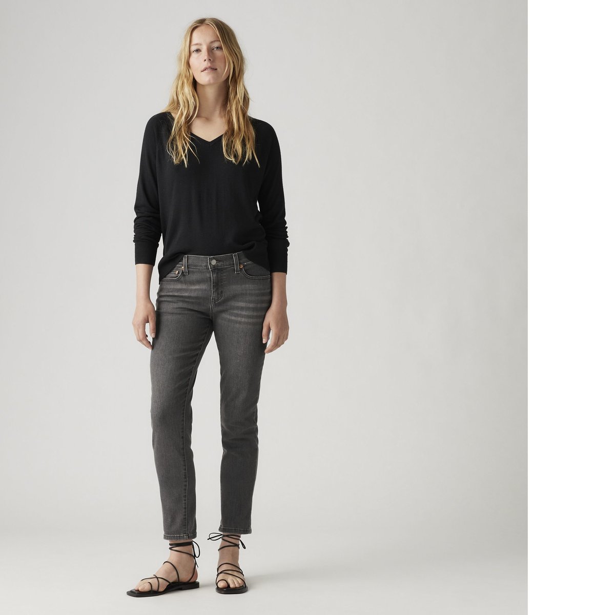 Jean Mid Rise Boyfriend noir - night is young, LEVI'S