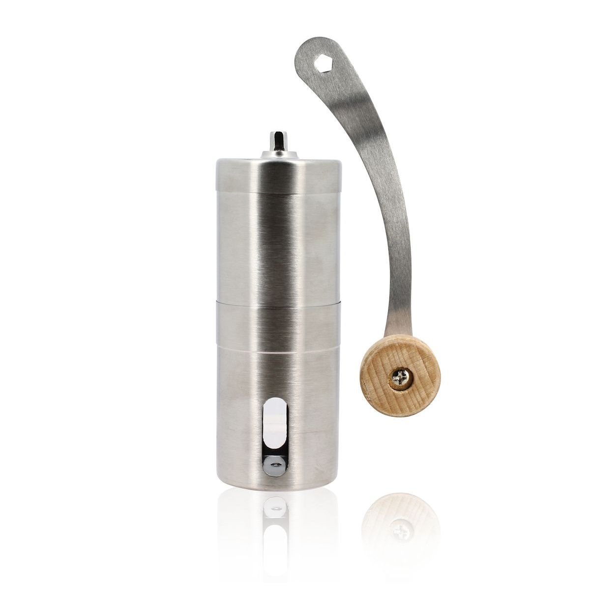 Moulin à café à manivelle en acier inoxydable inox, OGO LIVING