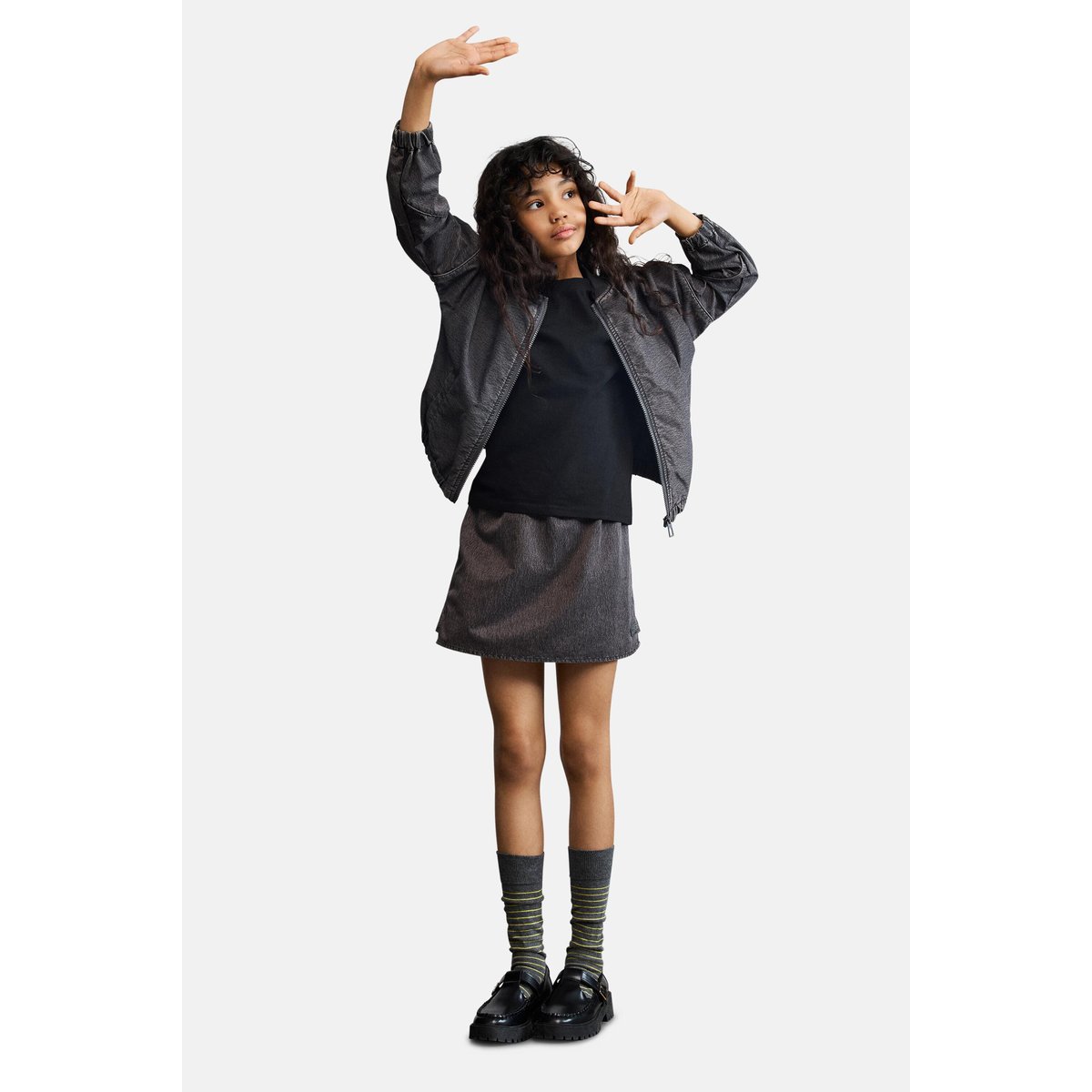 Jupe courte élastique noir, DESIGUAL