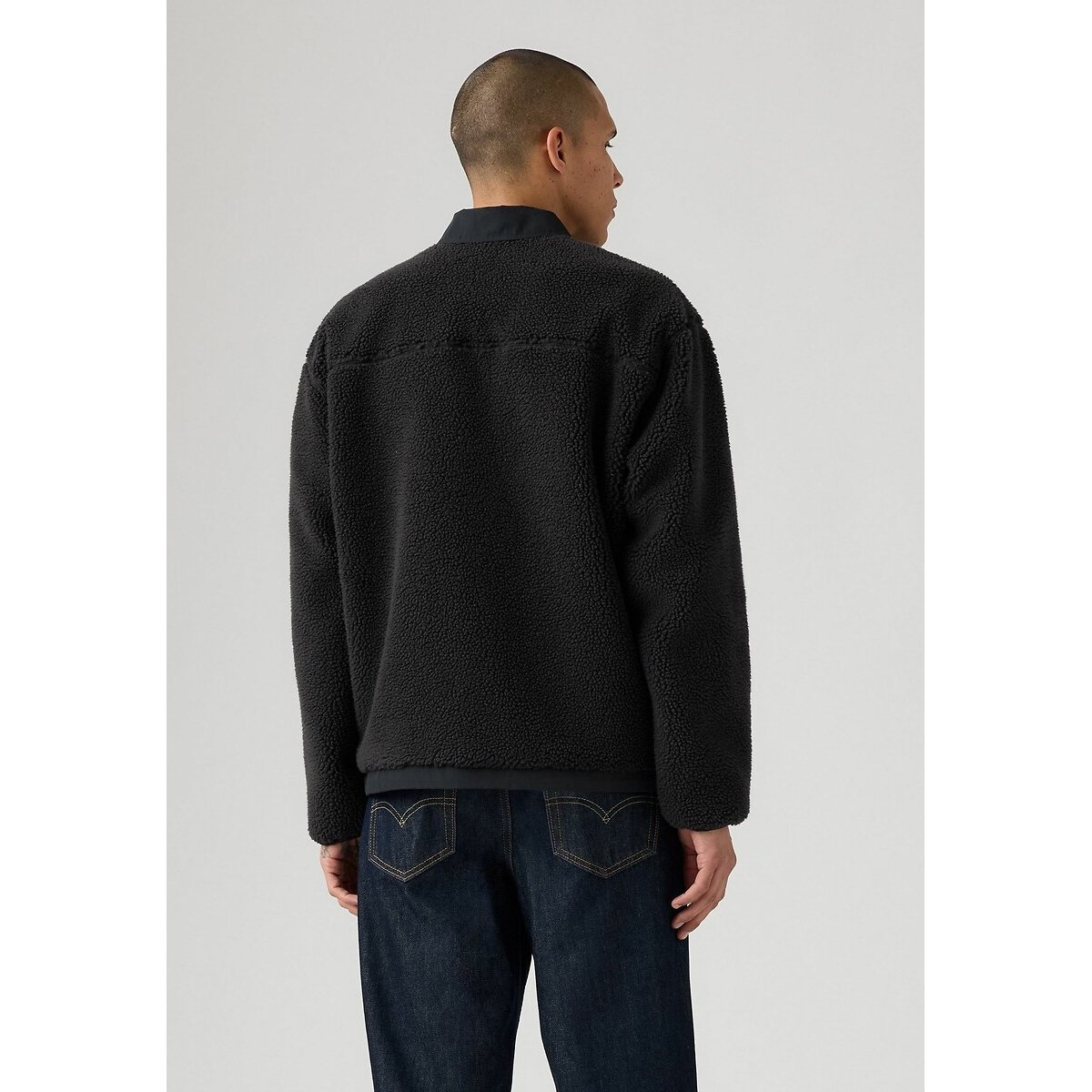 Veste sherpa avec col chemise noir, LEVI'S