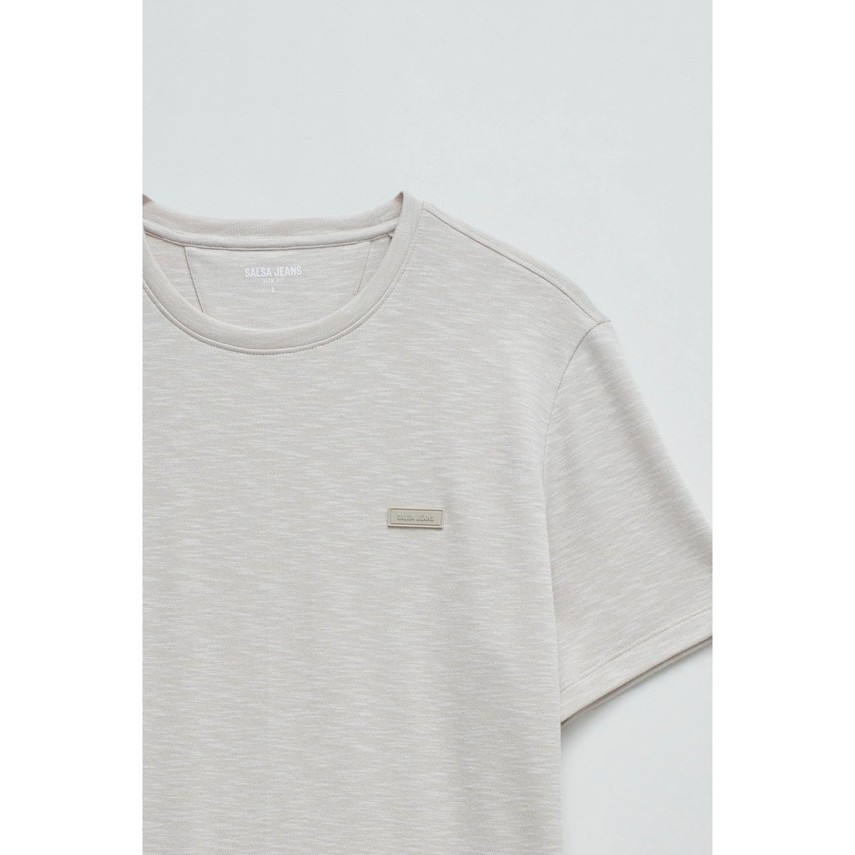 T-SHIRT AVEC BRANDING beige, SALSA JEANS
