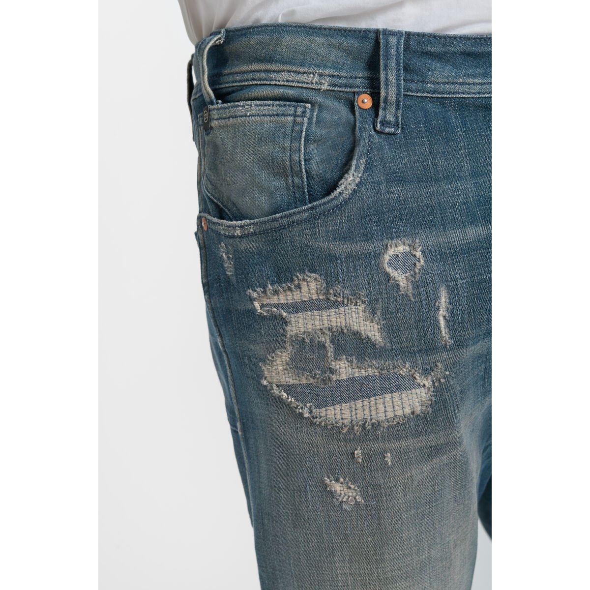 Jeans loose, large 800/60 loose , longueur 34 blue, LE TEMPS DES CERISES