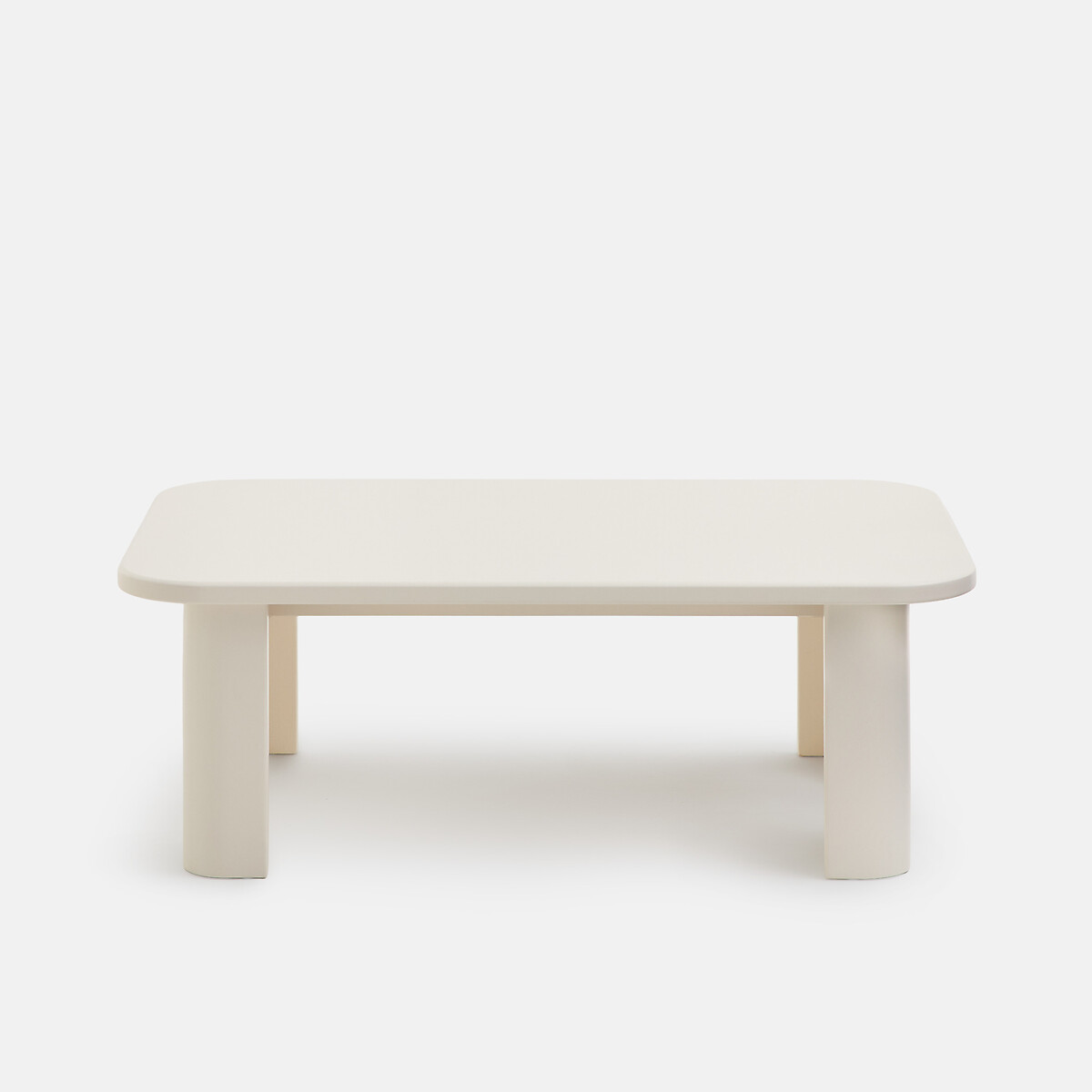 Mesa de centro com pernas esculpidas, comprimento 88 cm, MORTI cru, LA REDOUTE INTERIEURS