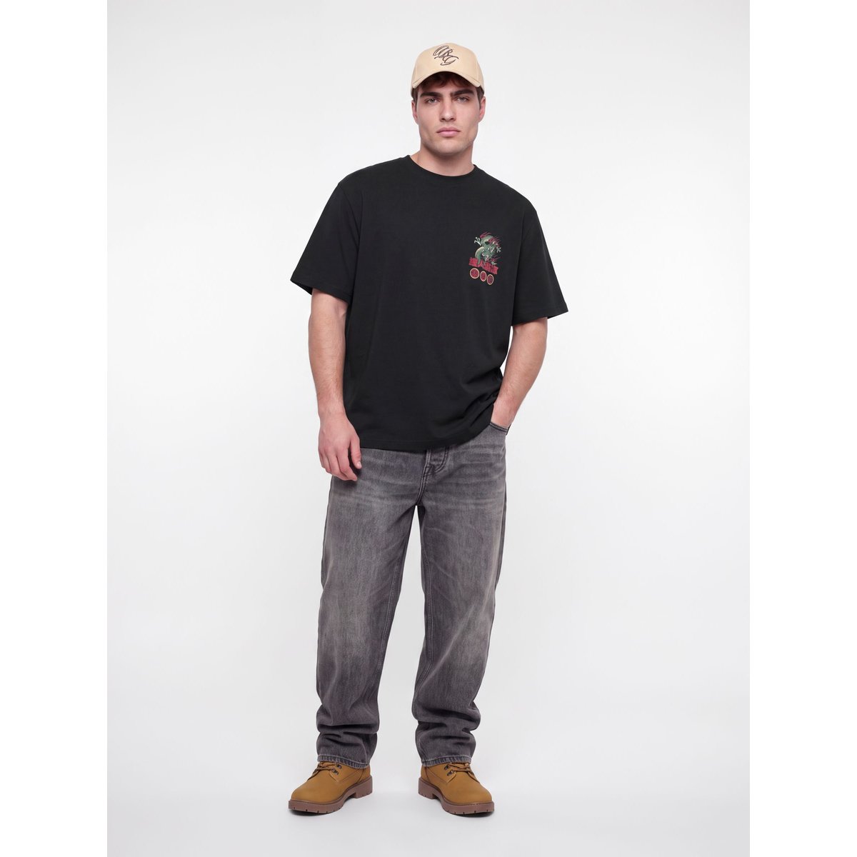 T-Shirt black 1, JACK & JONES
