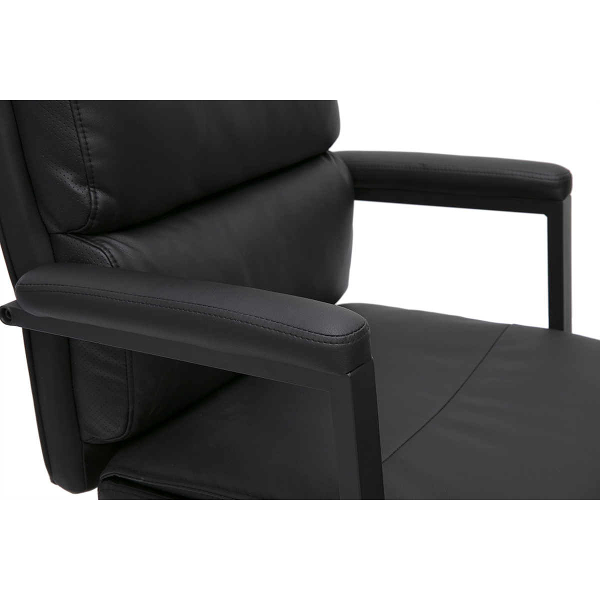 Fauteuil de bureau à roulettes noir SAEL noir, MILIBOO