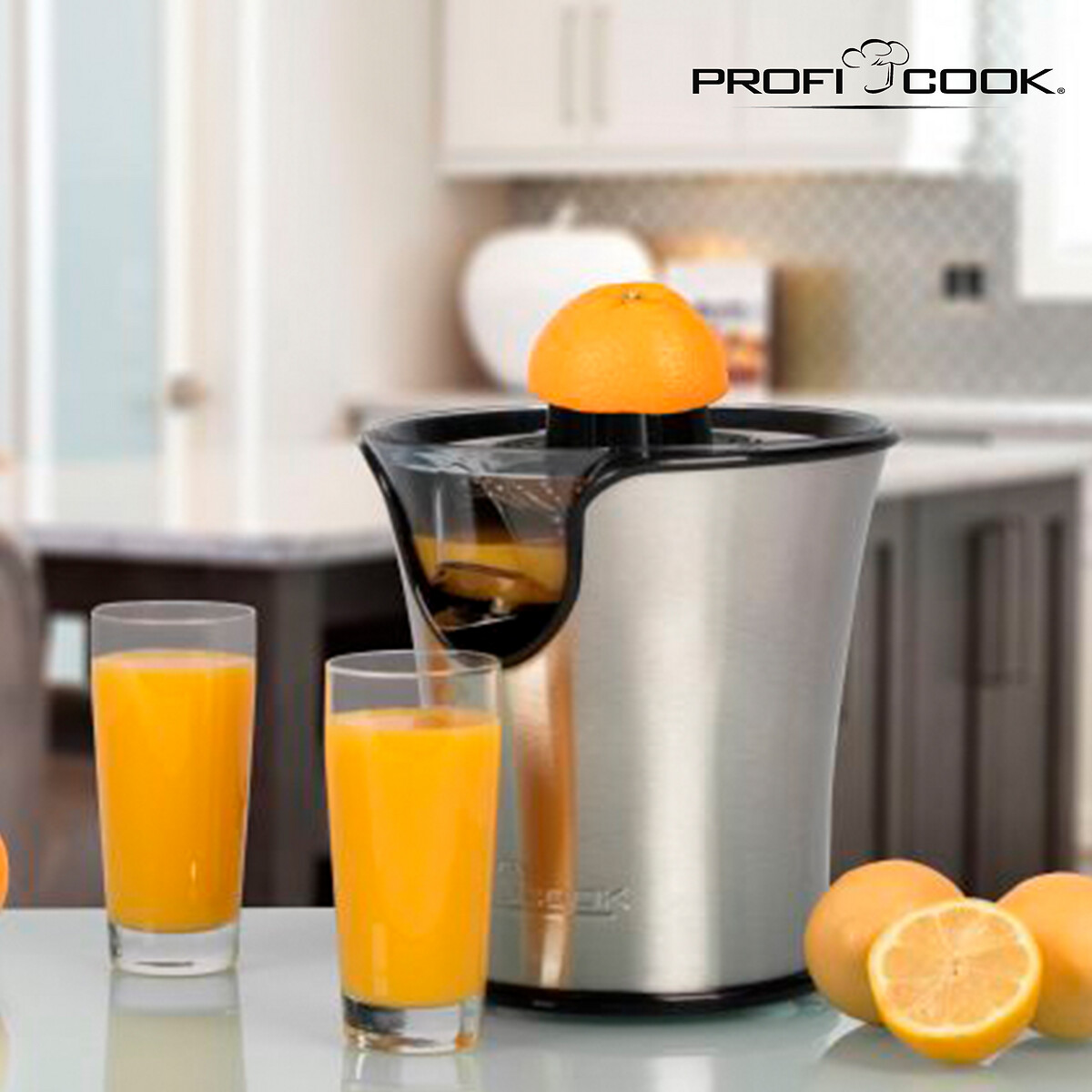 Espremedor de citrinos 100W, da Proficook inox, PROFICOOK