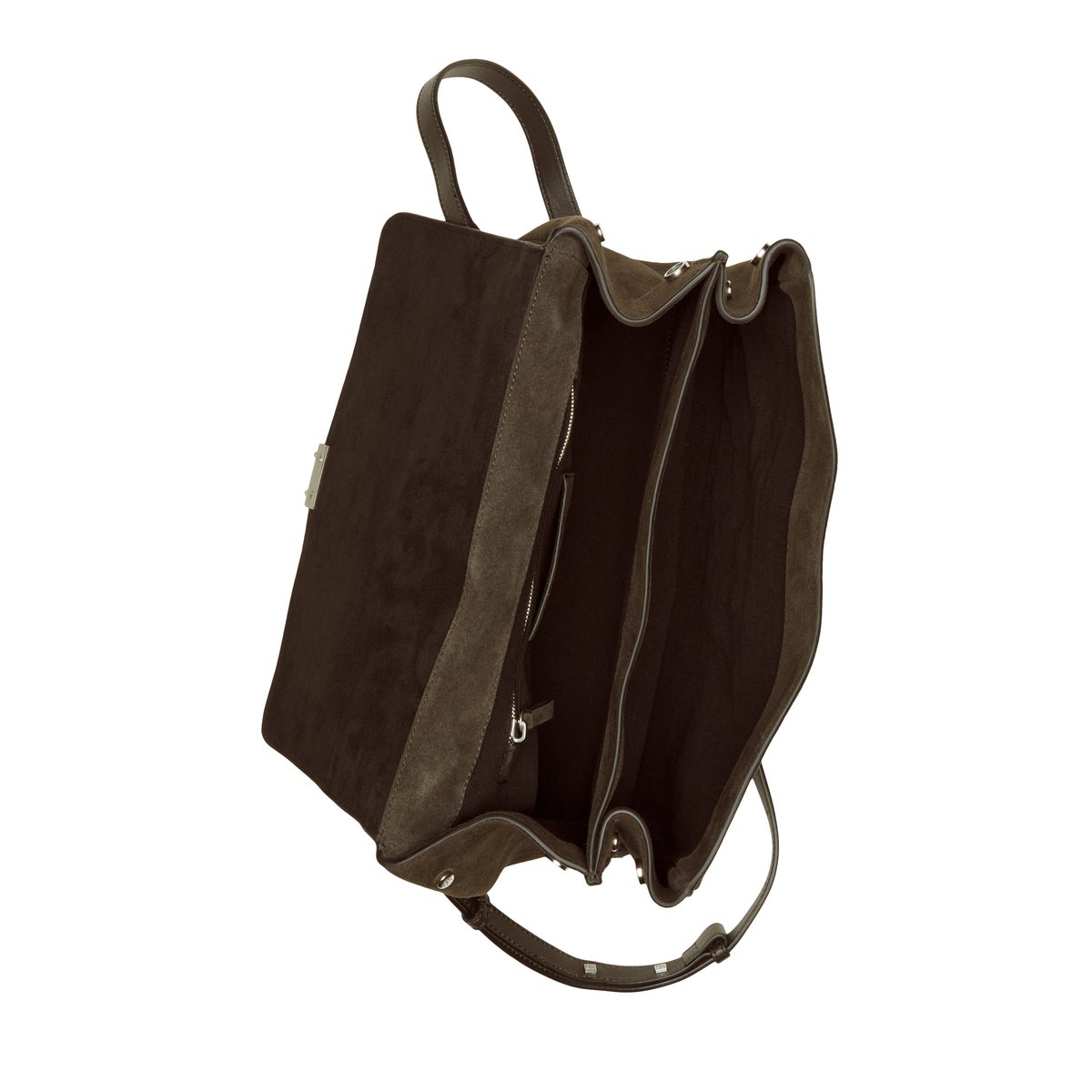 Sac à main modèle Goldy avec deux grands compartiments marron foncé, MARC O'POLO