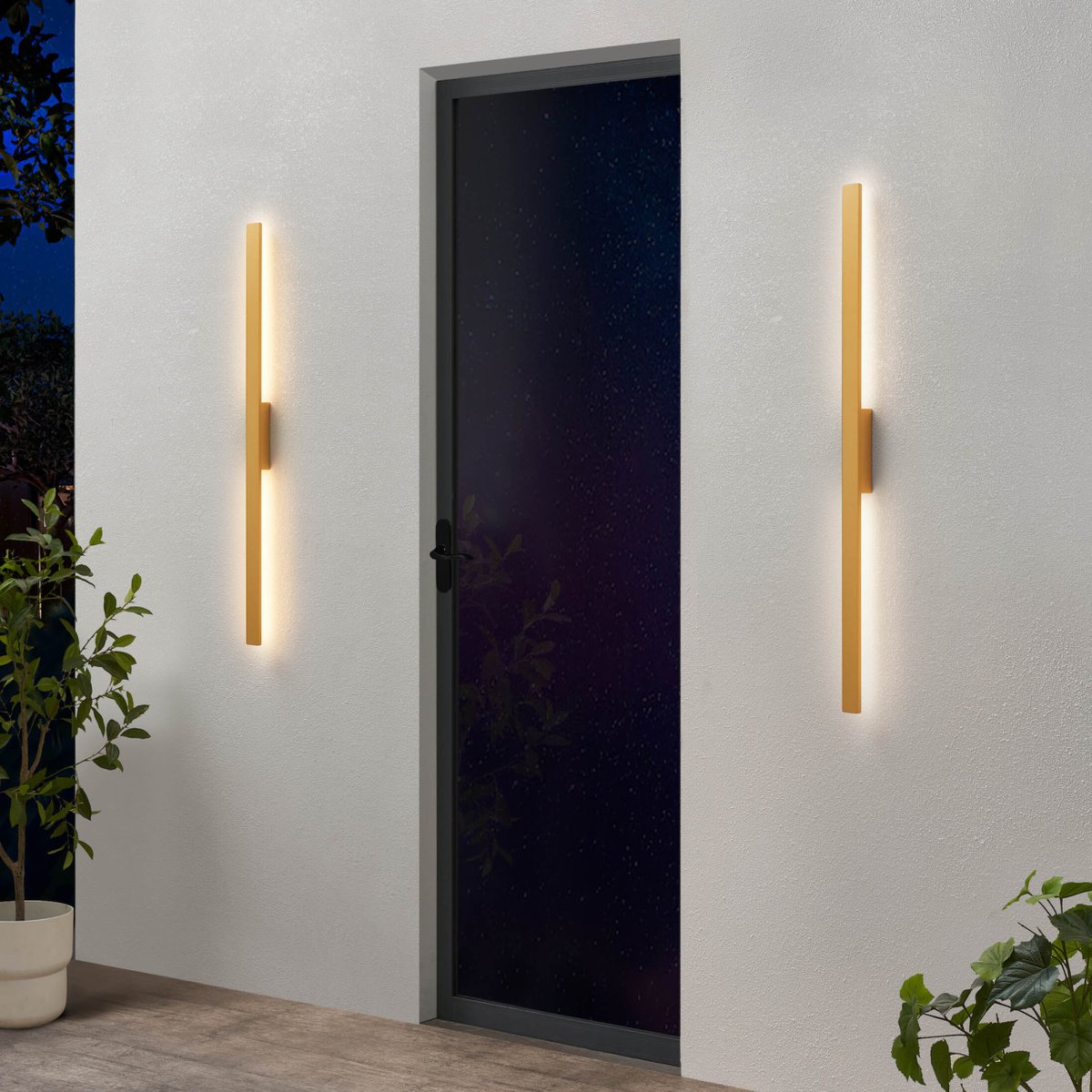 Applique LED dorée minimaliste - SAMBAI doré / laiton, KOSILUM