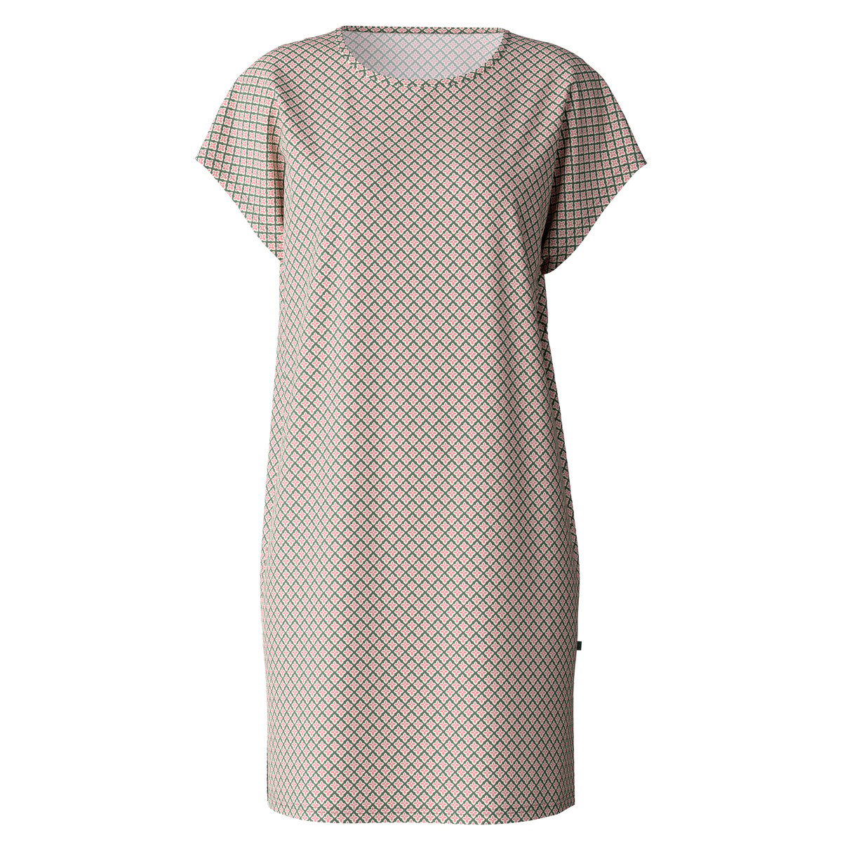 Chemise de nuit, longueur 90cm manches courtes Coton NIGHTWEAR XTRA vert laurier, CALIDA