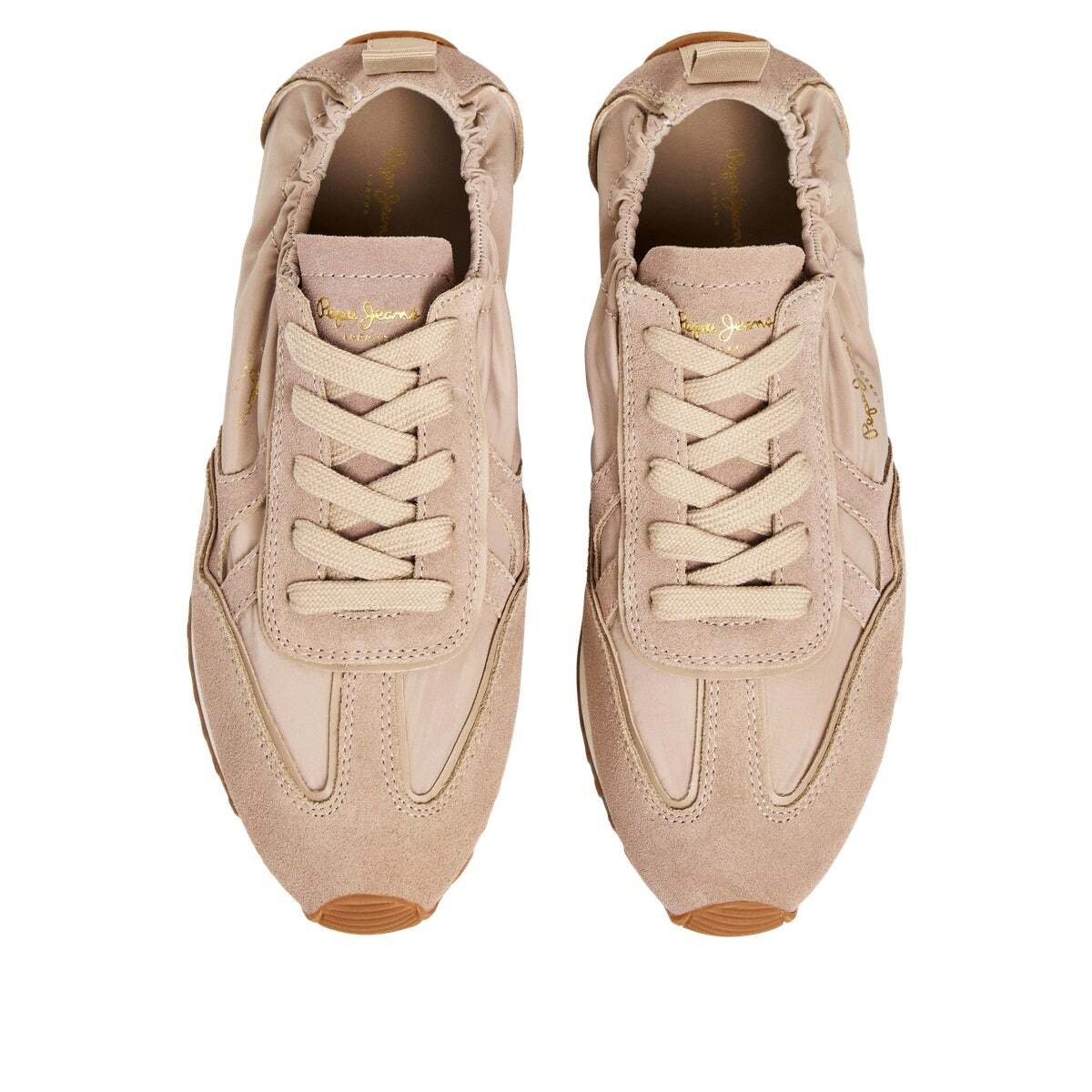 Baskets De Running D'inspiration Rétro beige taupe, PEPE JEANS