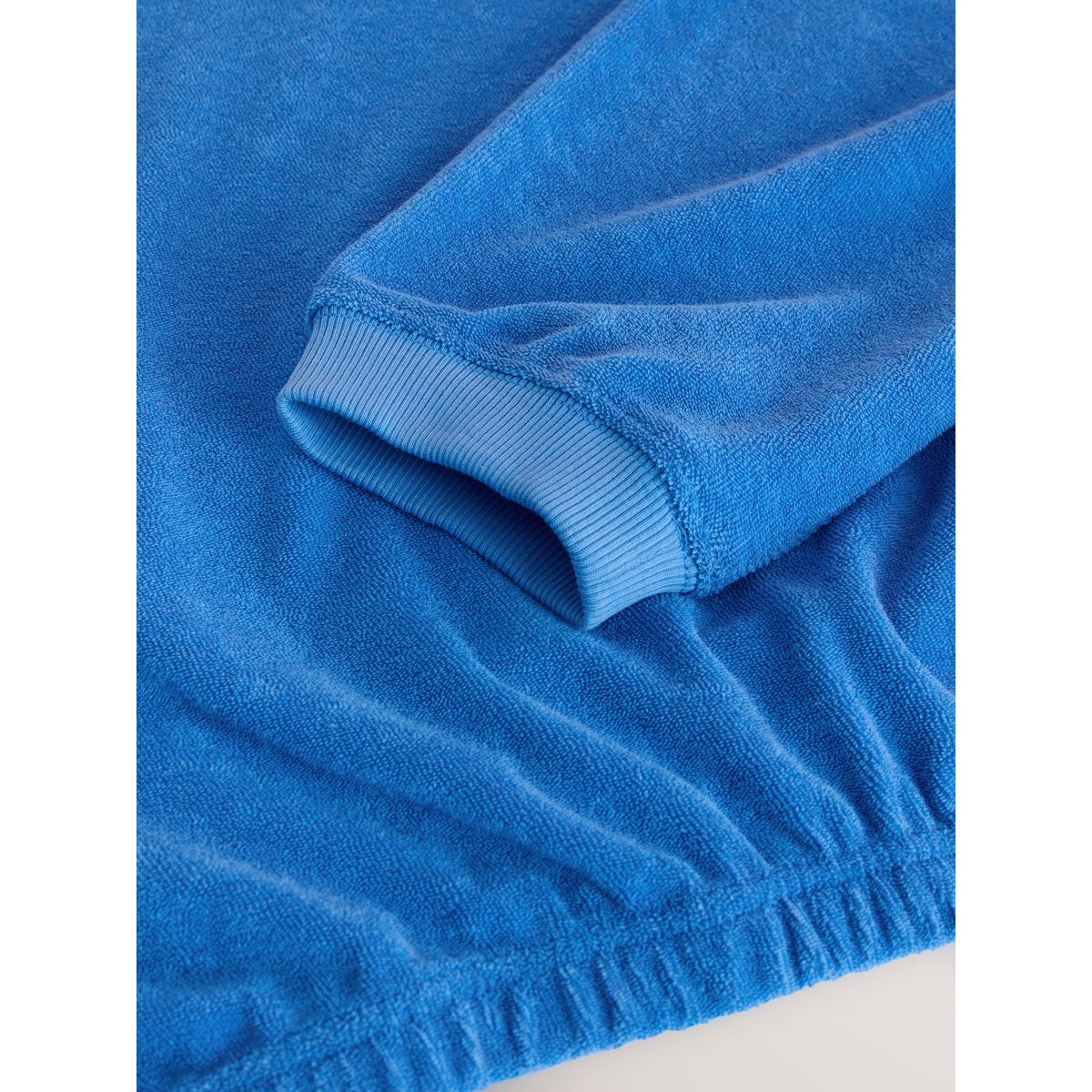 Sweat en tissu éponge à manches longues bleu cobalt, NEXT