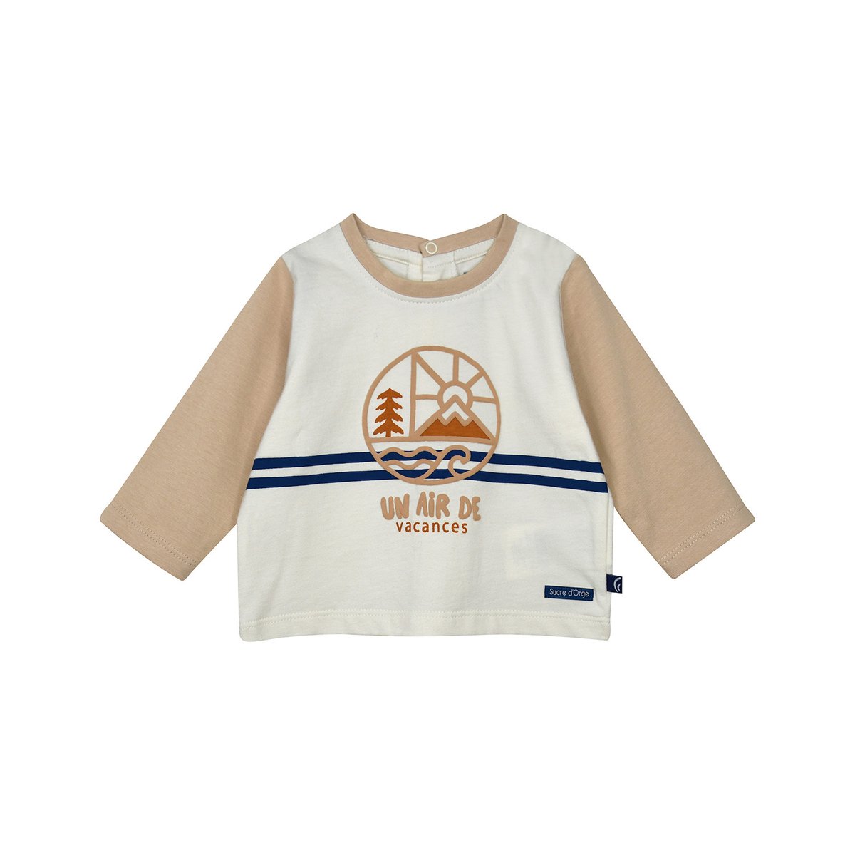 Ensemble t-shirt et pantalon rémi beige, SUCRE D'ORGE