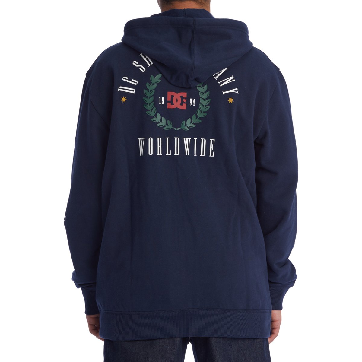 Sweat à capuche zippé THE HILLS. bleu navy blazer, DC SHOES