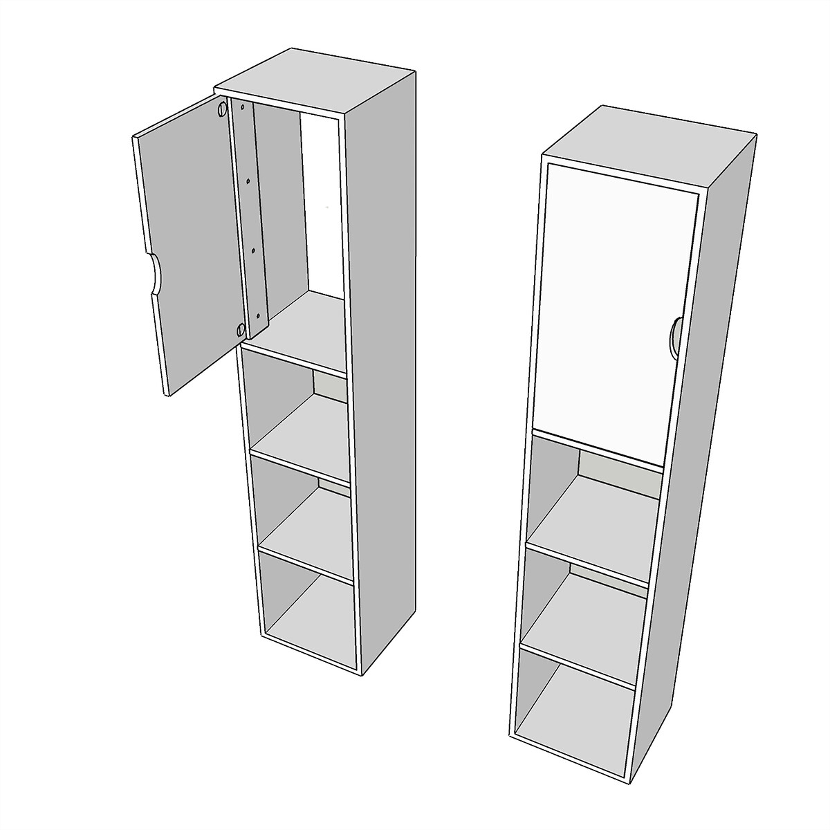 Porte double Germain bois clair, EUROPE & NATURE