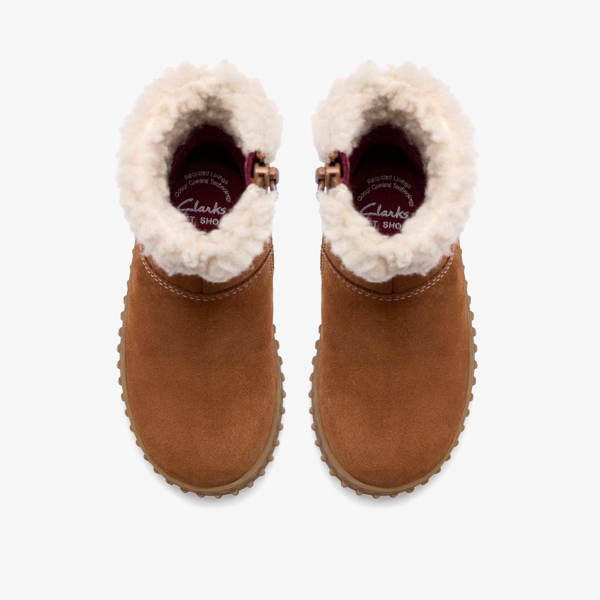Boots Suède Coupe Large COVE WARM T marron, CLARKS