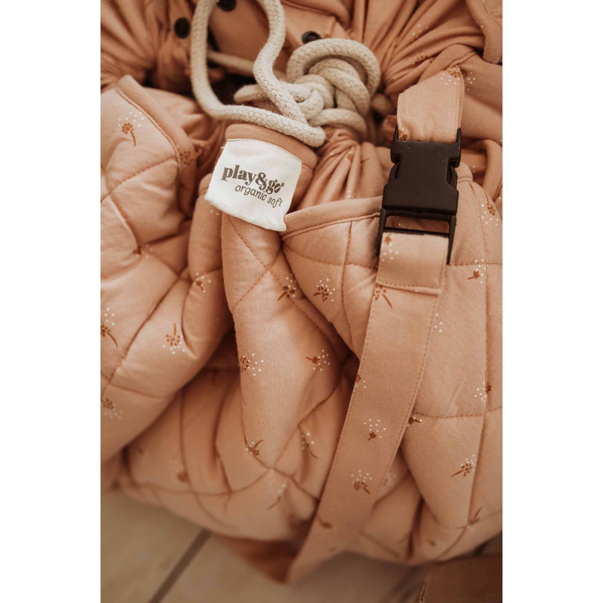 play&go - tapis d´éveil & sac organic - fleuri rose, PLAY ET GO
