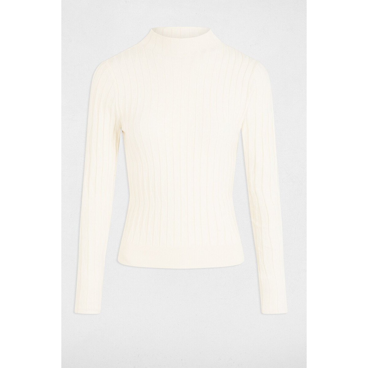 High Neck Jumper ivory, MORGAN