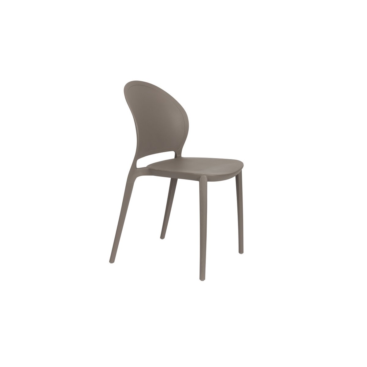Chaise de jardin empilable (lot de 4), SJOERD gris, BOITE A DESIGN