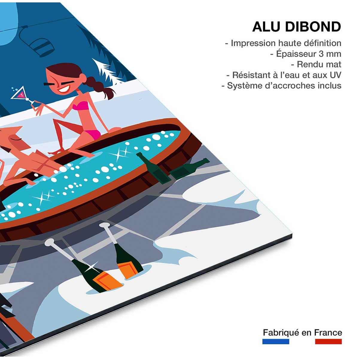 Tableau  verbier tableau alu dibond, HEXOA