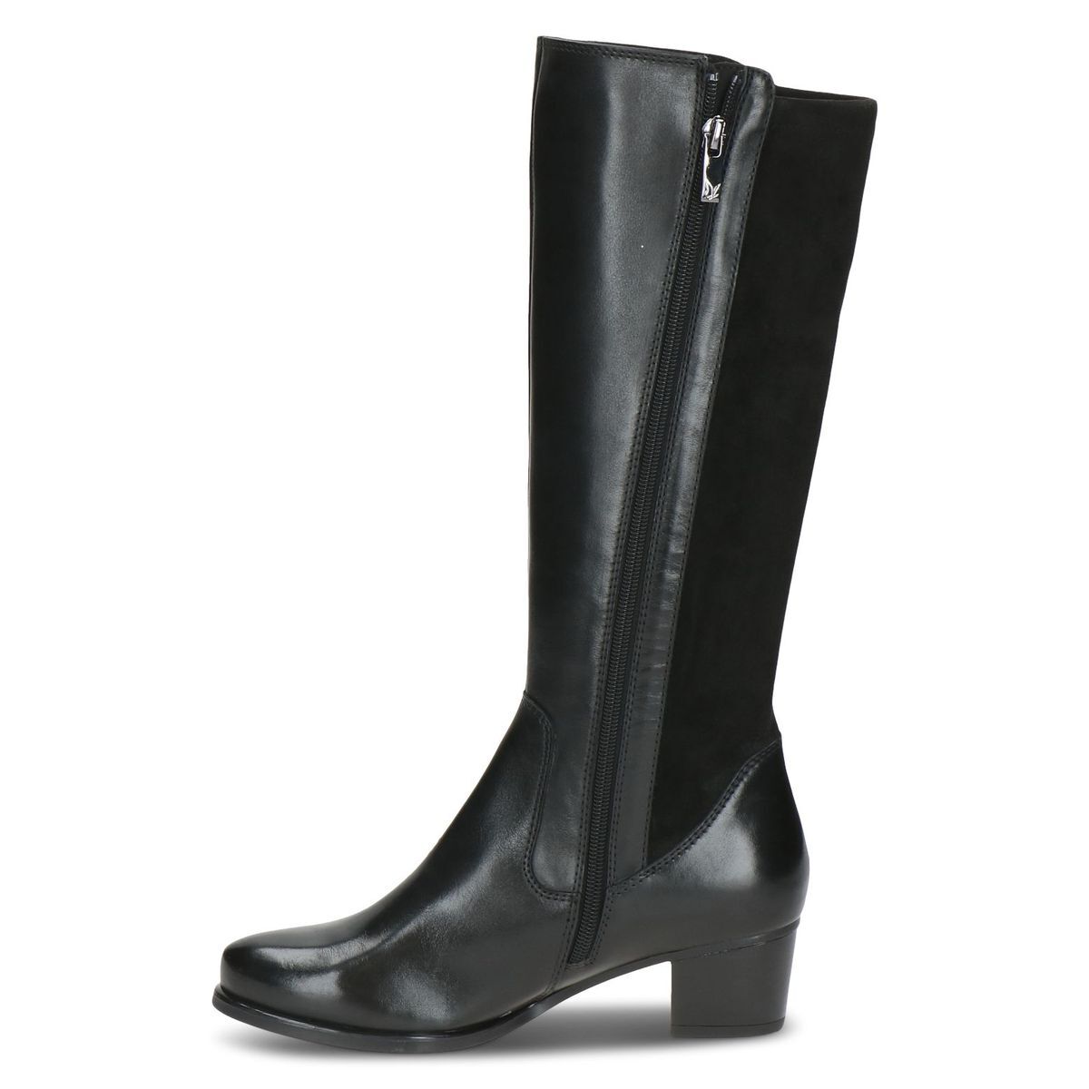 Bottes en cuir noir zèbre, CAPRICE
