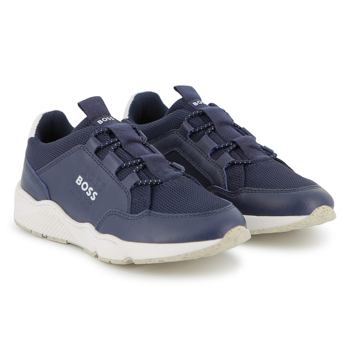 Basket à lacets bleu cargo, BOSS KIDSWEAR