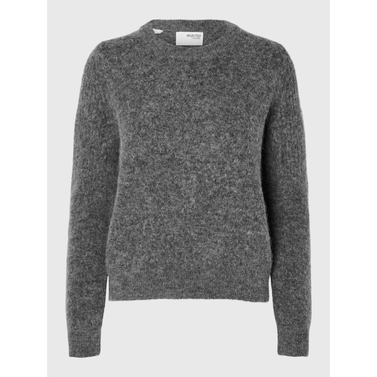 Pull medium grey melange, SELECTED