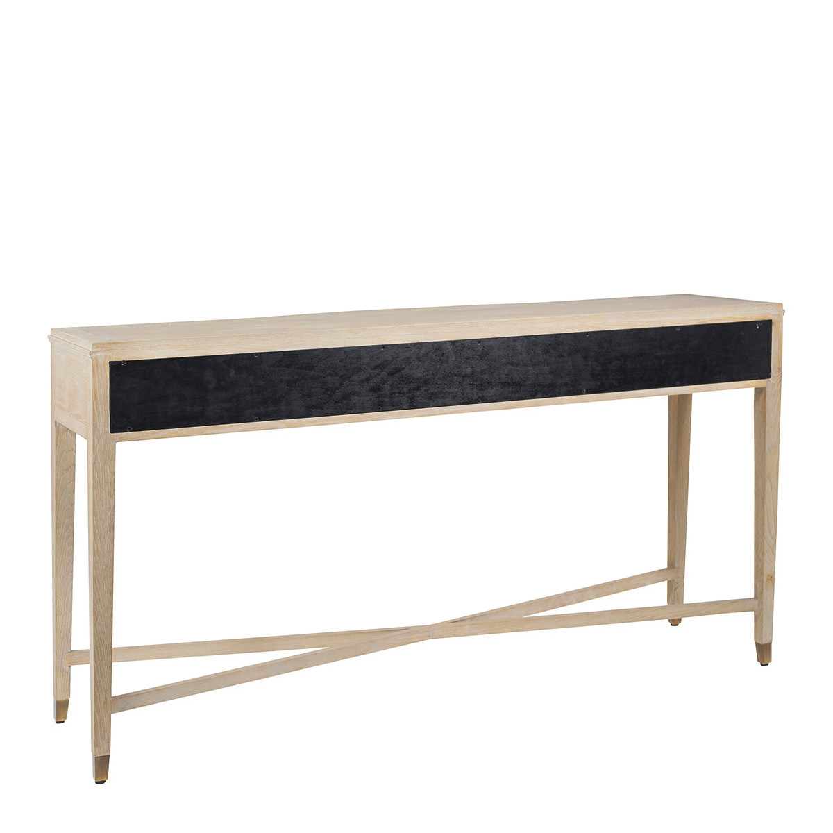 Console en chêne blanc, BLANC D’IVOIRE