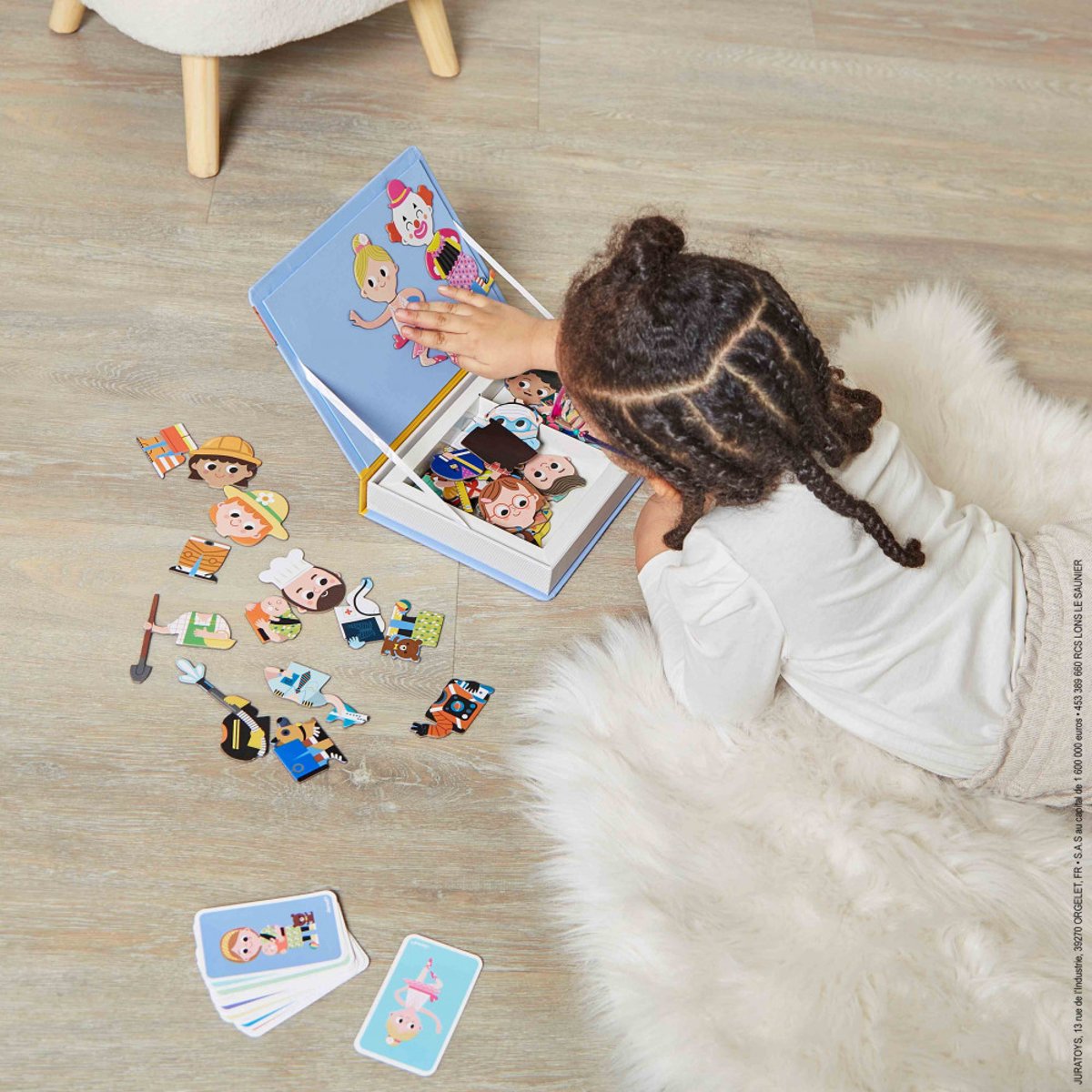 Jeu magnétique Magneti'Book Métiers multicolore, JANOD