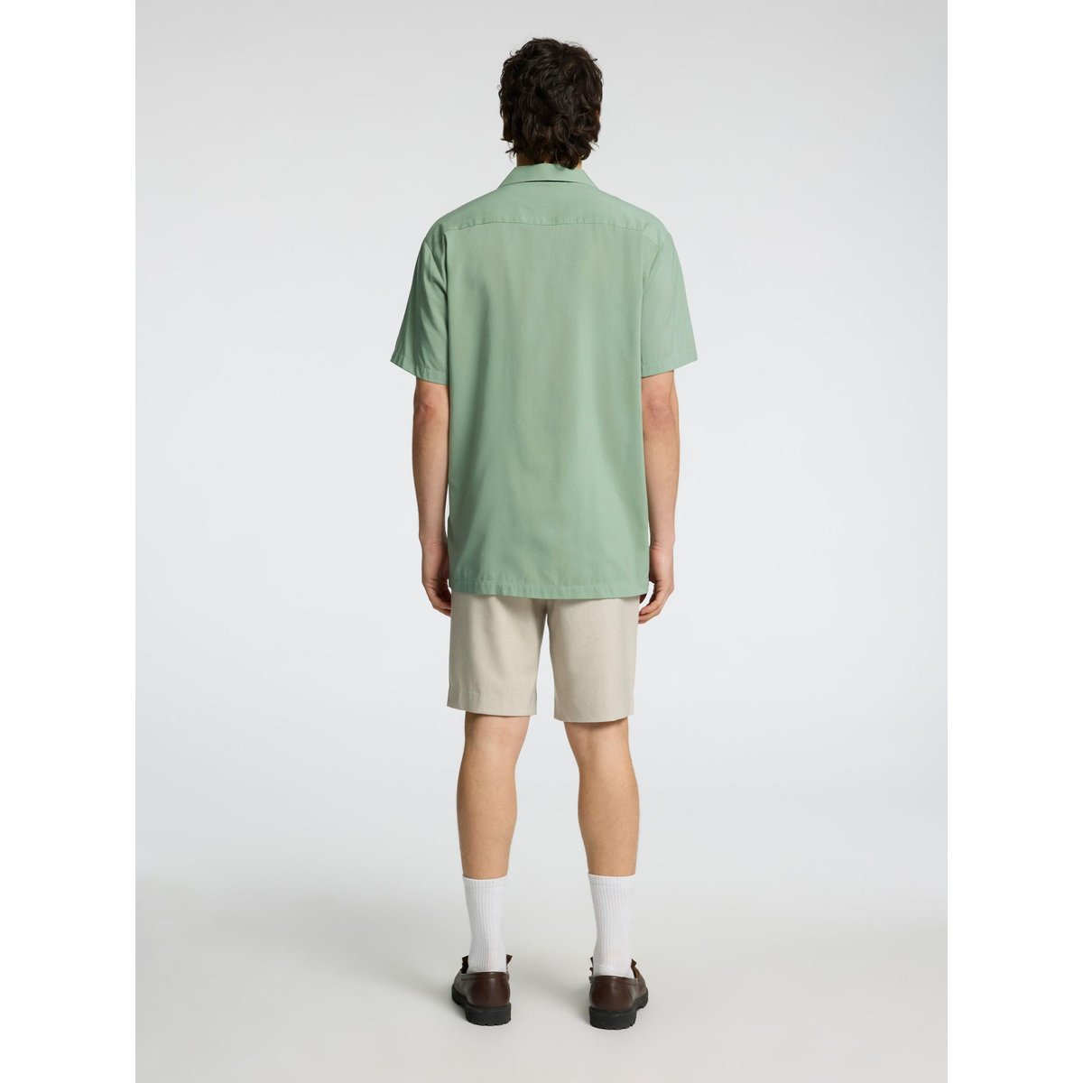 Col cubain Chemise iceberg green, SELECTED HOMME