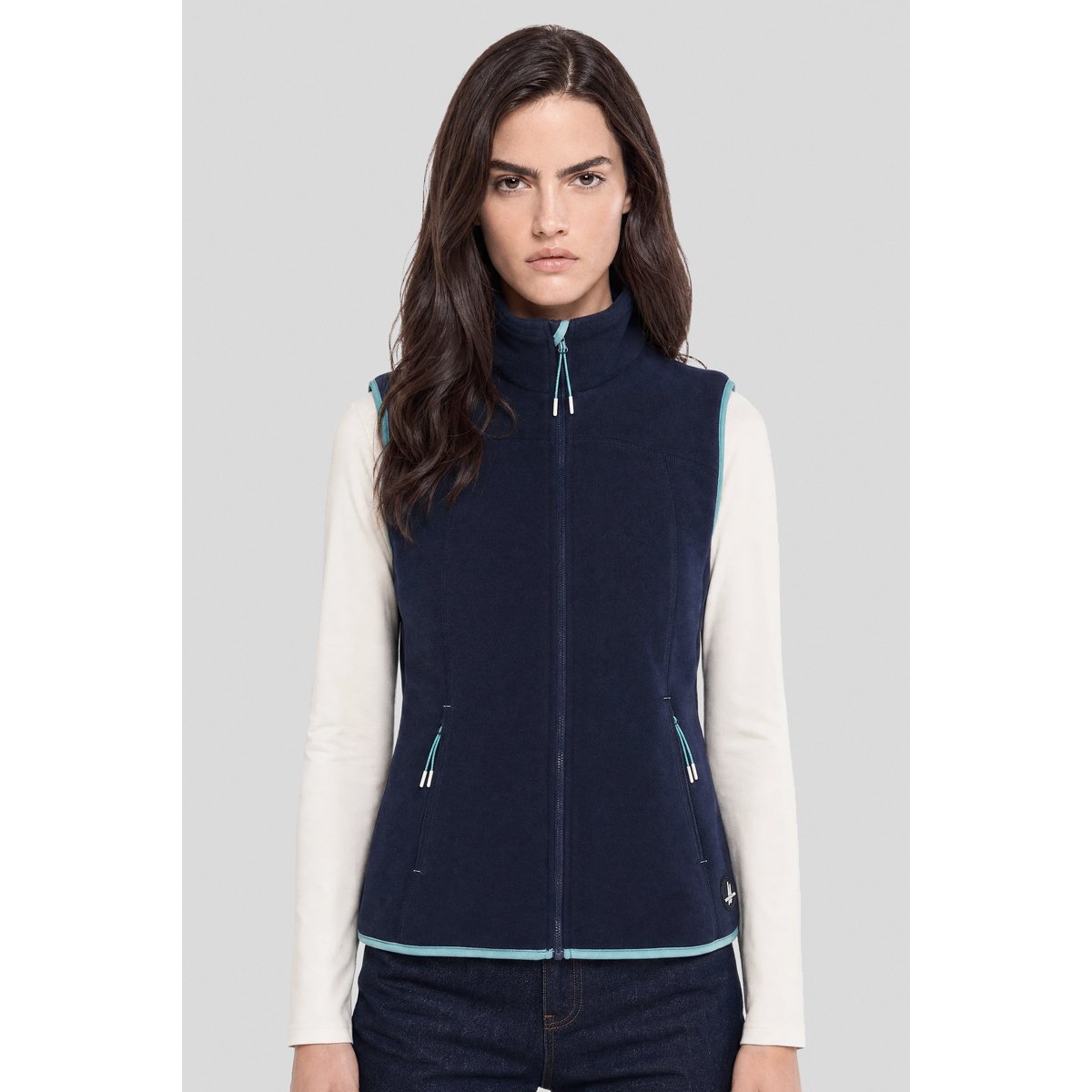 Polaire sans manche MANILLE navy, BERMUDES
