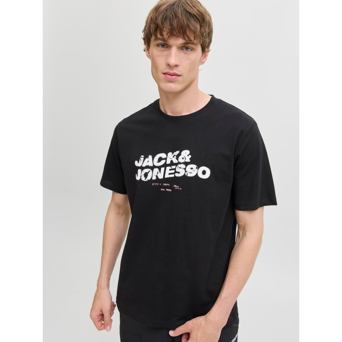 T-Shirt noire - black, JACK & JONES