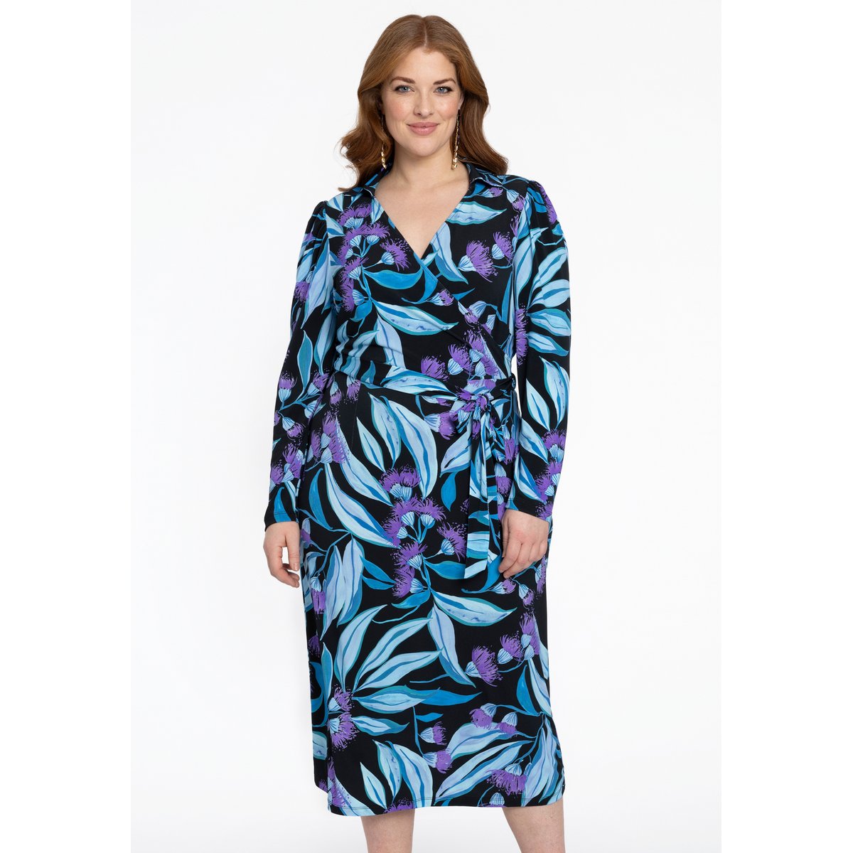 Robe cache-coeur bleu, YOEK
