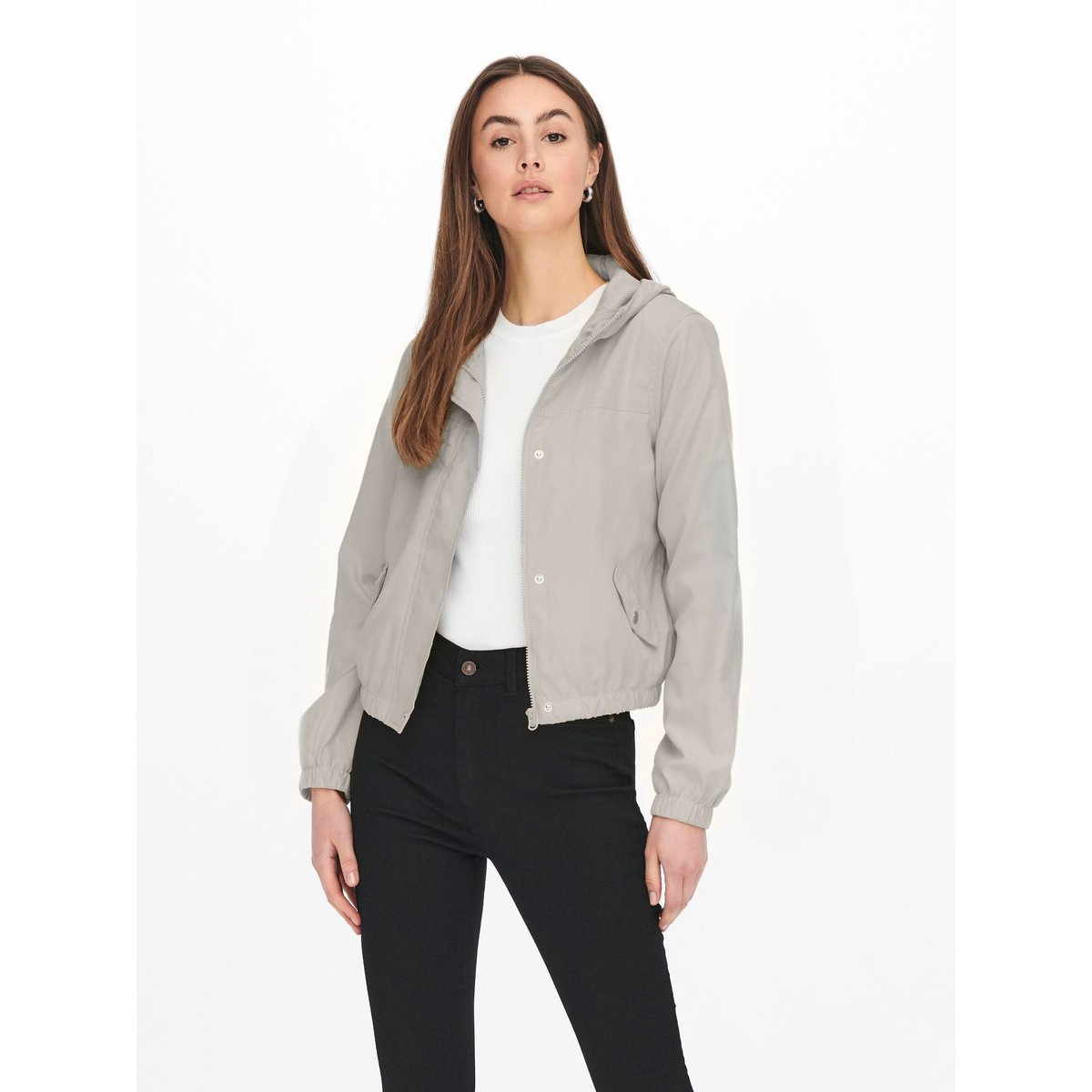 Manteau court à capuche moonbeam, JDY