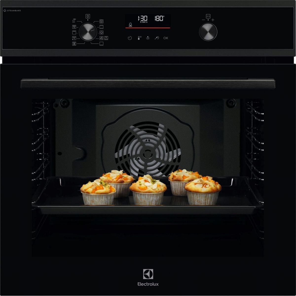 Four encastrable LODDP67WH2 Pyrolyse Chaleur tournante et Vapeur SteamBake 72L couleur unique, ELECTROLUX