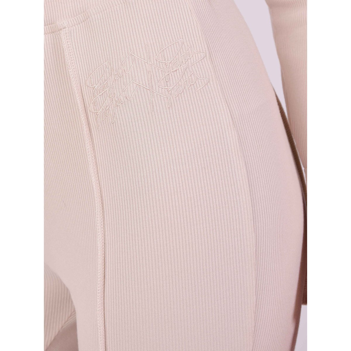 Pantalon moulant coutures apparentes beige, PROJECT X
