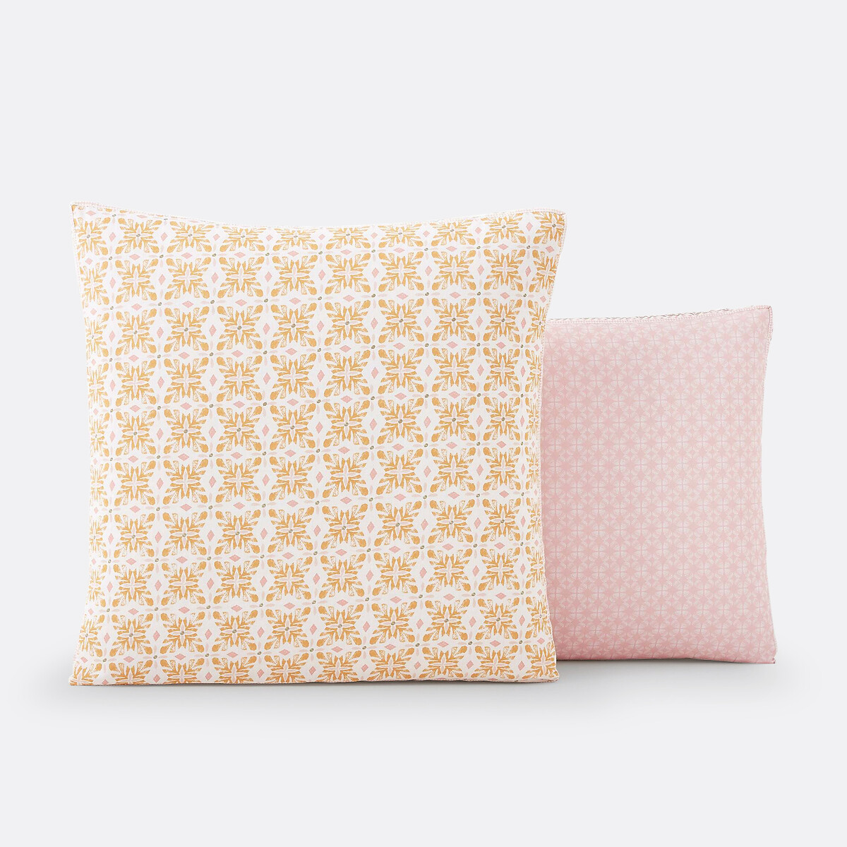 Gardenia Printed Pillowcase yellow print, LA REDOUTE INTERIEURS