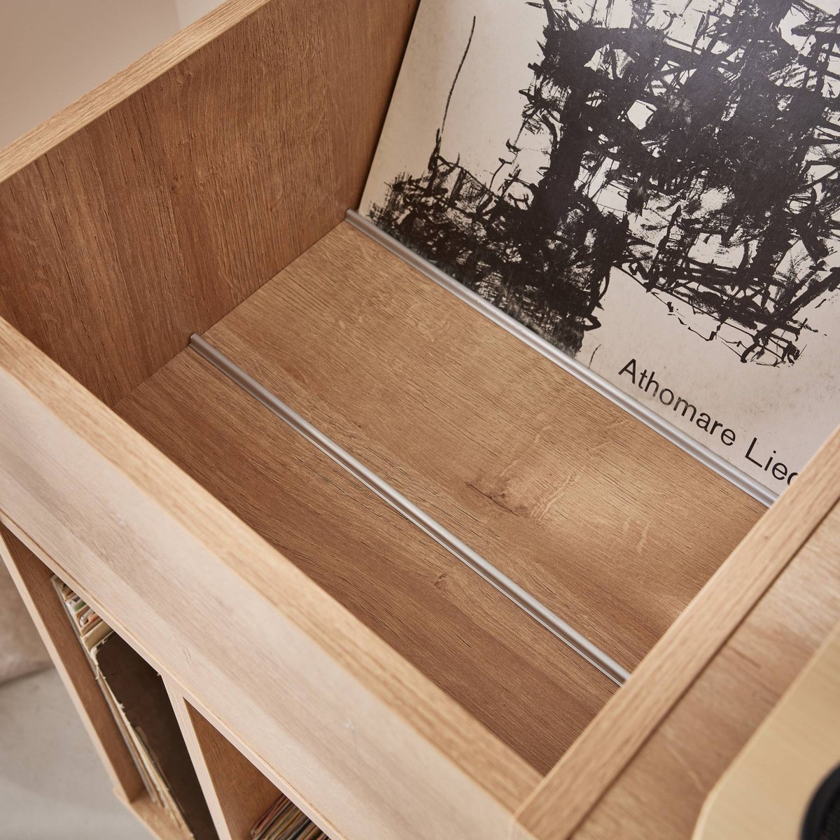 Meuble vinyle décor bois et cannage 1 porte 83cm BOHÈME naturel, SWEEEK
