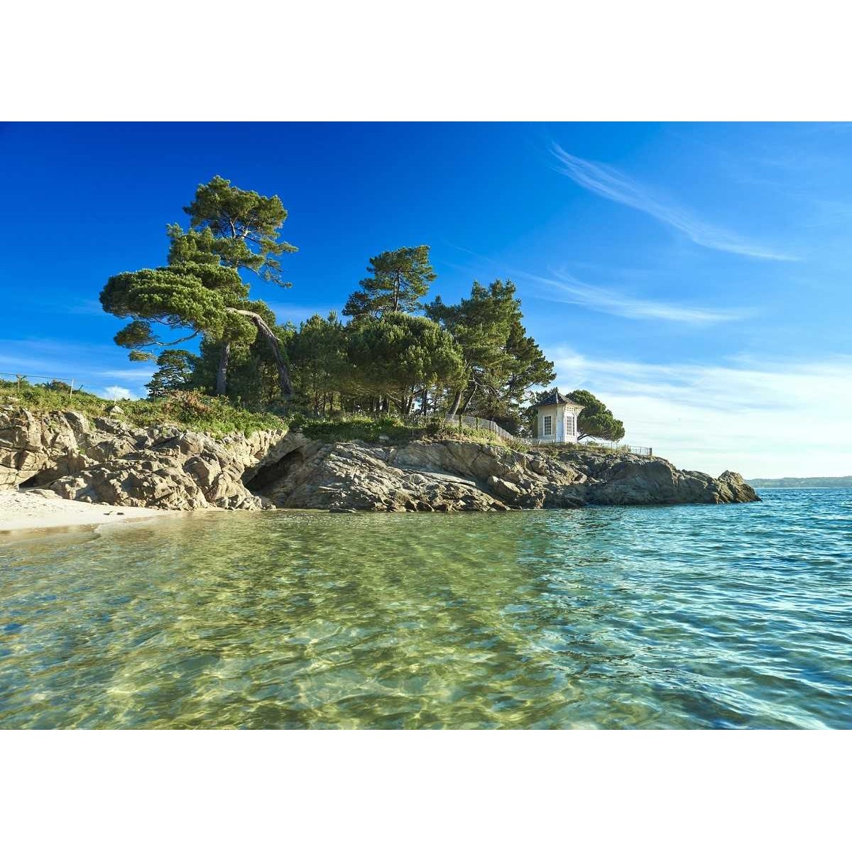 Tableau Mural Beg Meil PLAGE tableaux sur toile-bleu, CEANOTHE