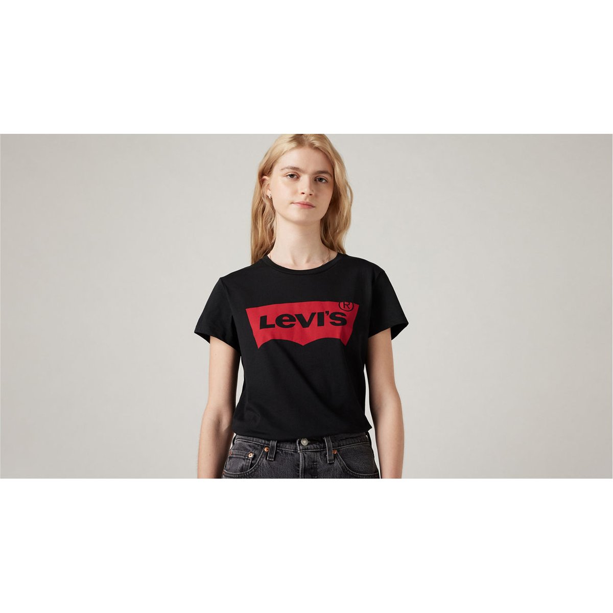 T-shirt logo THE PERFECT TEE noir, LEVI'S