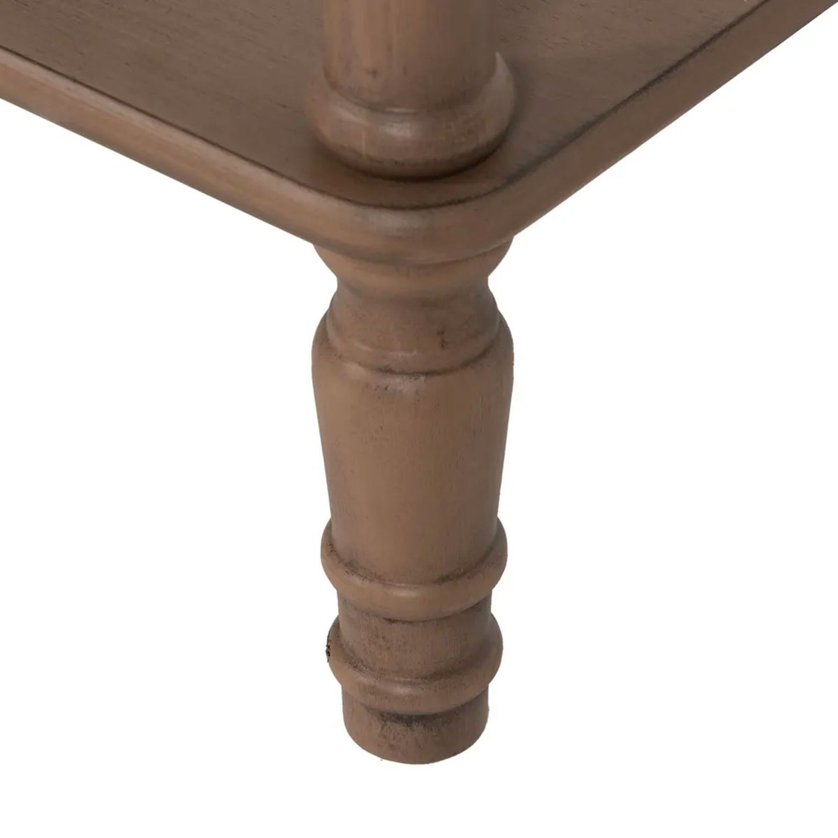 Table d'appoint carrée marron en bois  36x36x71cm marron, WADIGA