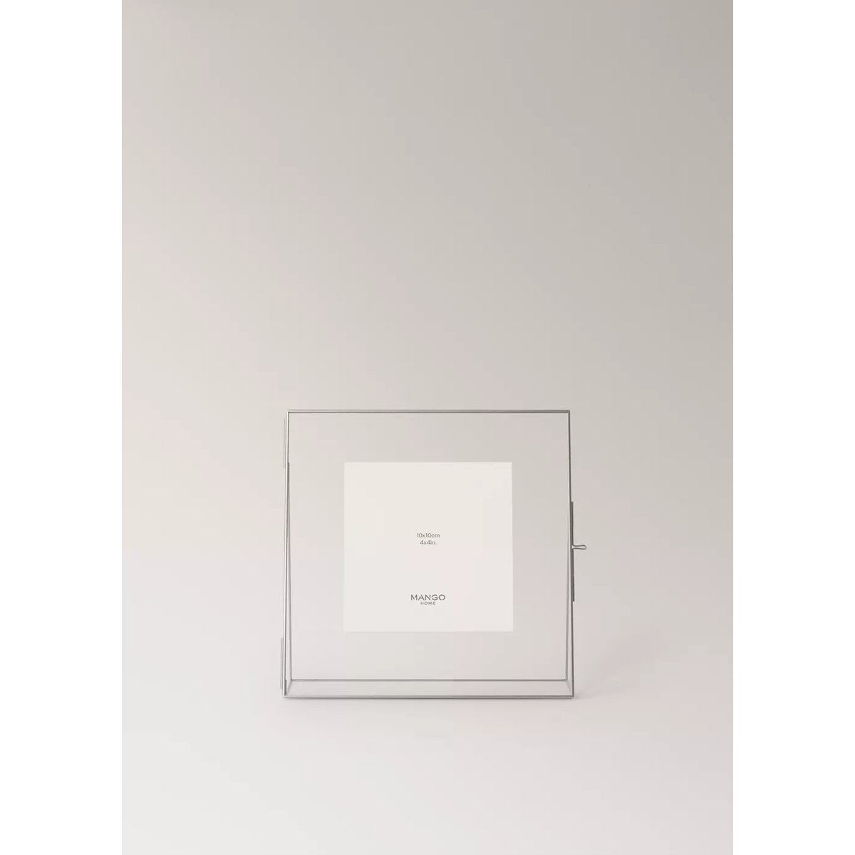 Cadre photo en verre taille moyenne argent, MANGO HOME