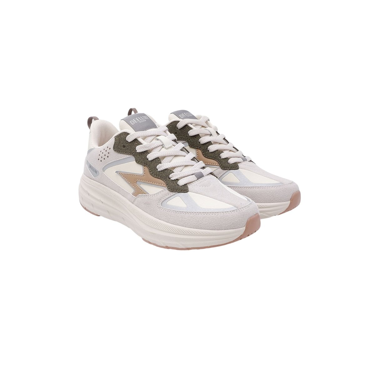 Baskets sportwear à semelle épaisse et design contrasté DYNASTY off white, DEELUXE