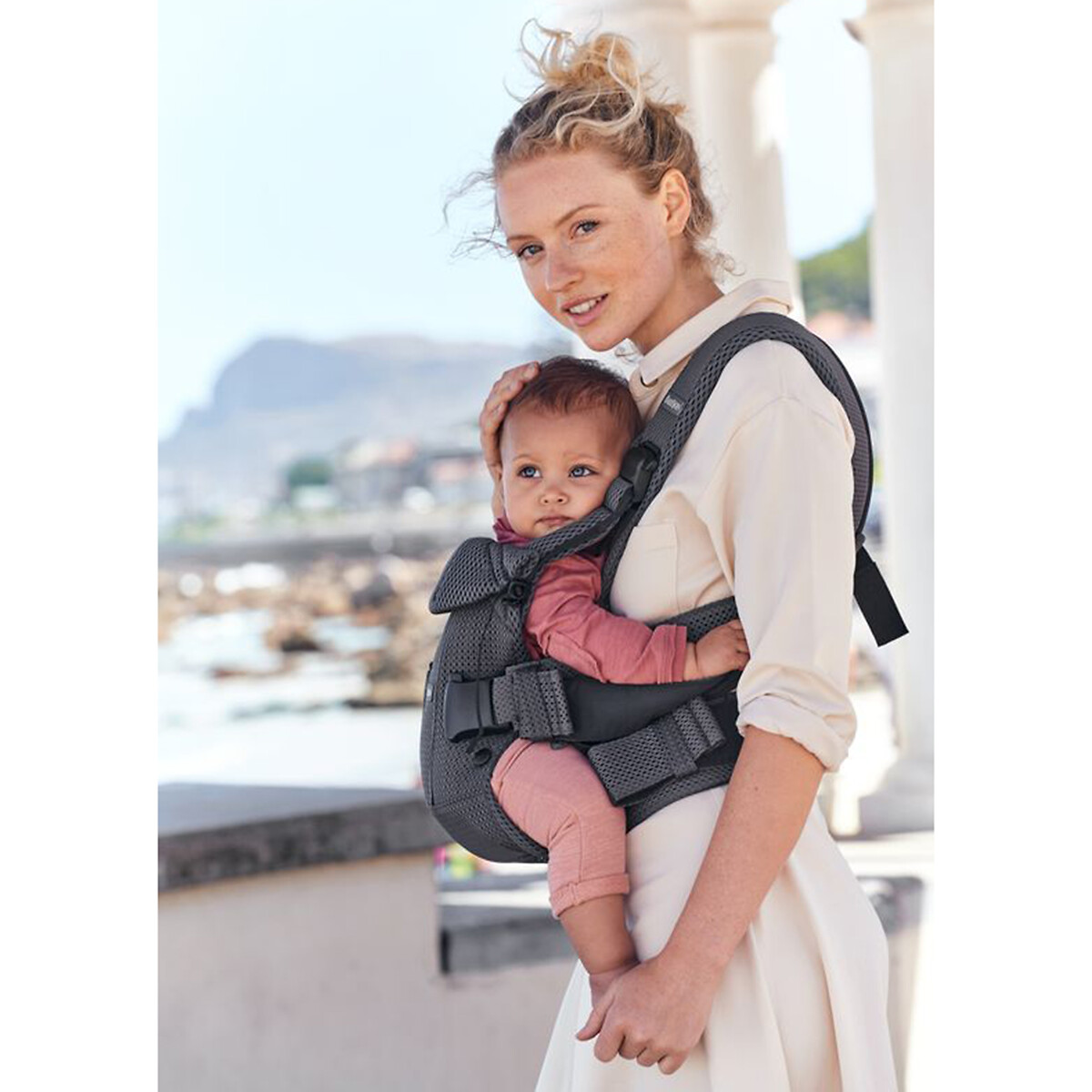Porta-bebé one air, mesh 3D antracite, BABYBJORN