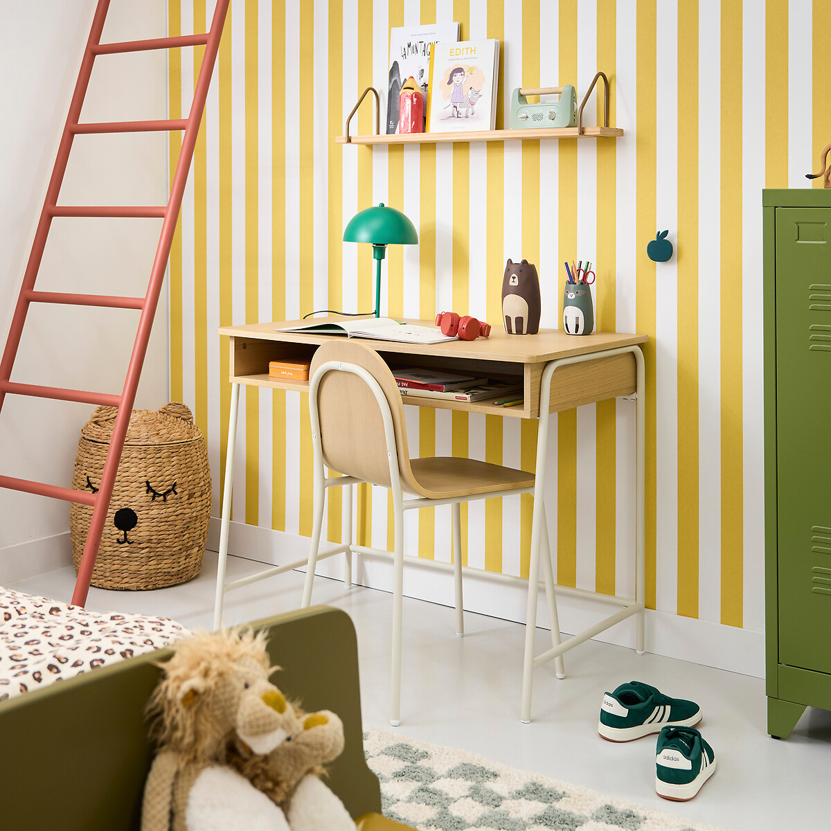 Bureau enfant, Marcus naturel/blanc, LA REDOUTE INTERIEURS