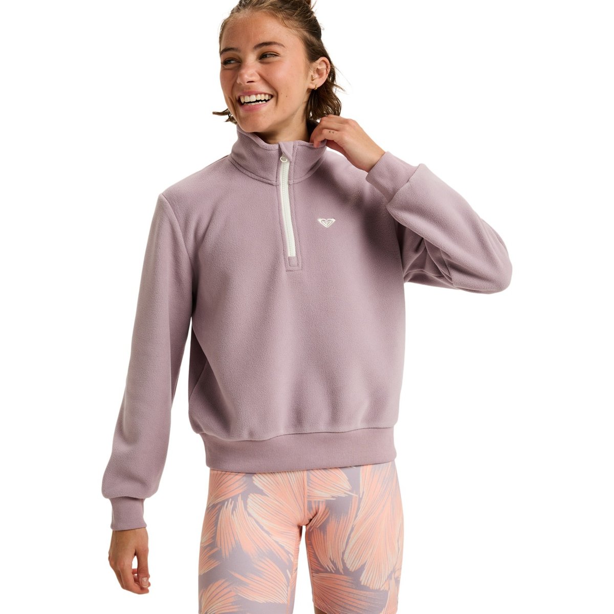 Polaire de sport WAVES OF WARMTH HALF ZIP. violet nirvana, ROXY