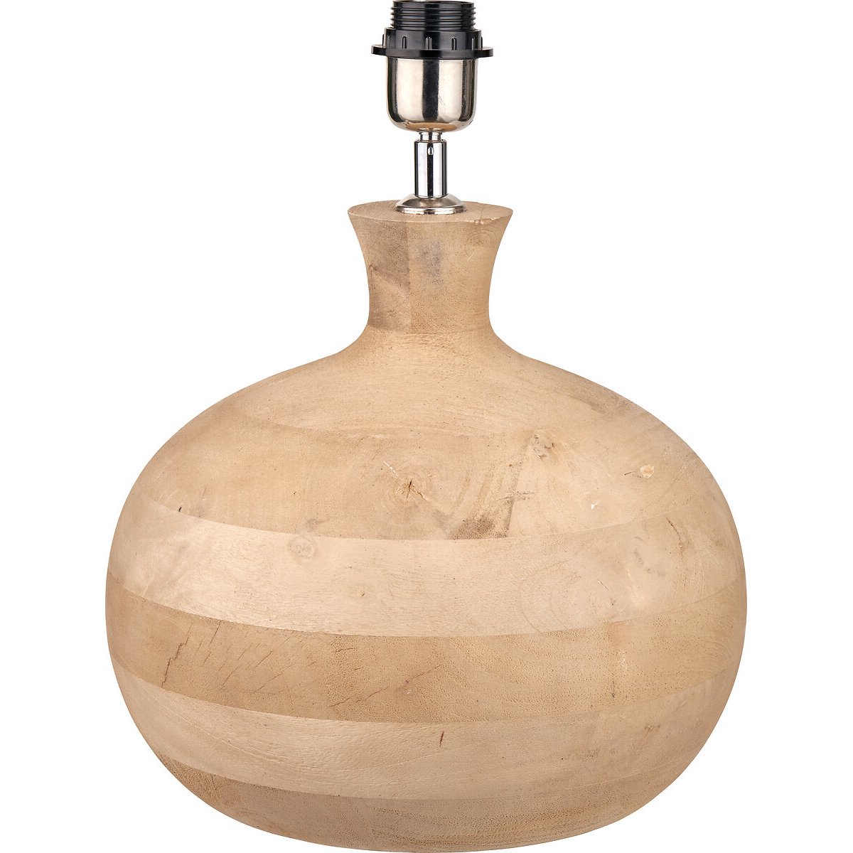 Kenton Mango Wood Round Table Lamp Base in Natural natural, ÉDITÉ