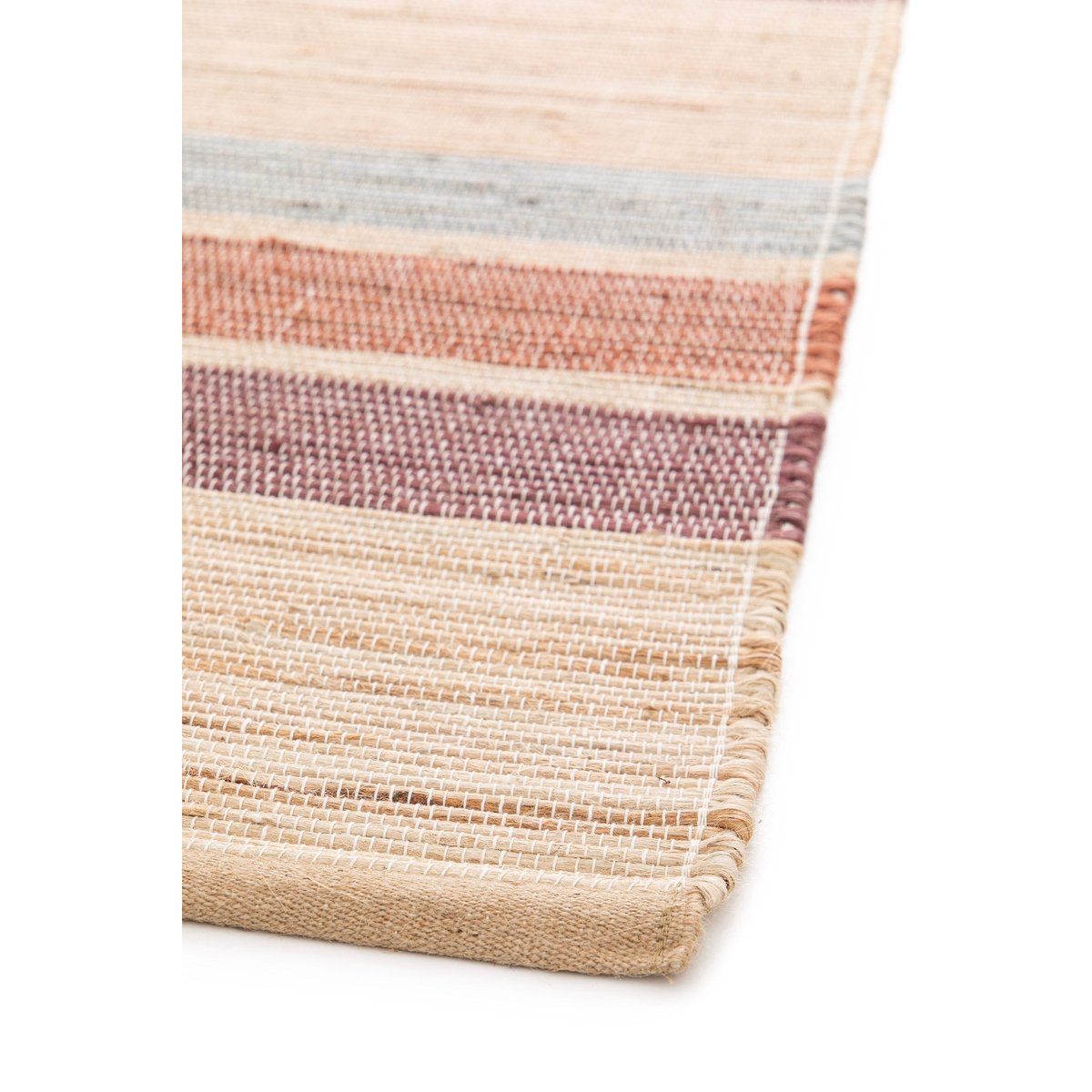 Tapis design en jute tissé main GARRIGUE palette colorée, AFK LIVING
