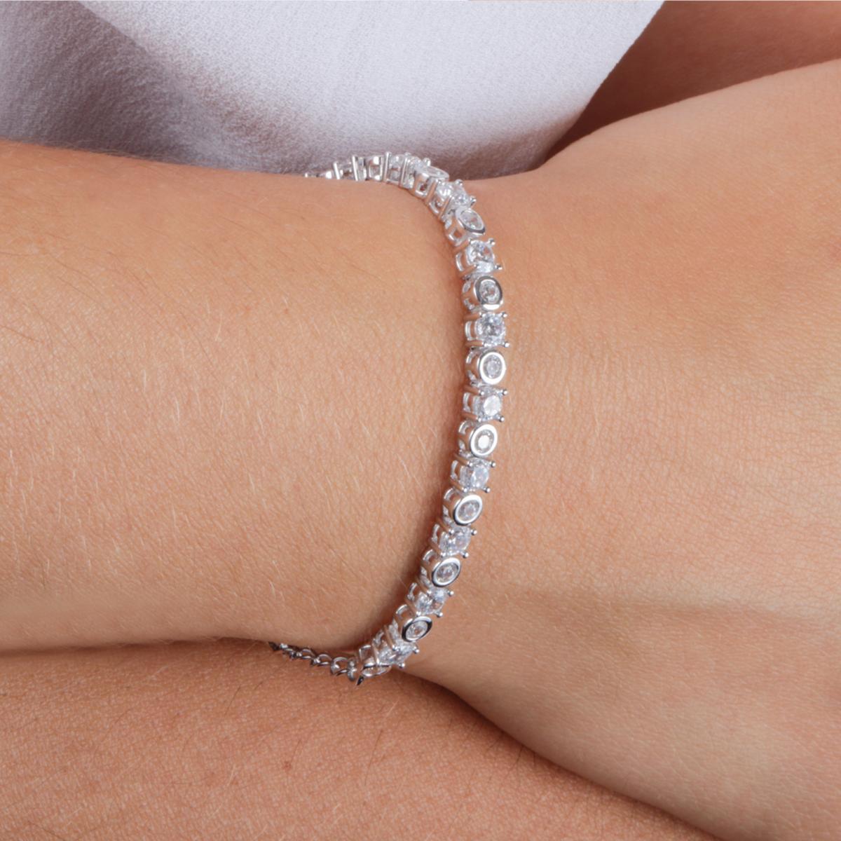 Bracelet en argent 925 TENNIS argent, BLUESPIRIT